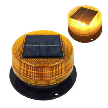 Solcelledrevet LED-blinklys Magnetisk base Vandtæt 12V