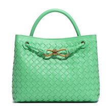 Dámska tkaná kabelka s veľkou kapacitou, crossbody taška