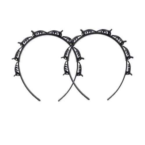 Hairband with Clips Twisted Style 2 Pack 1