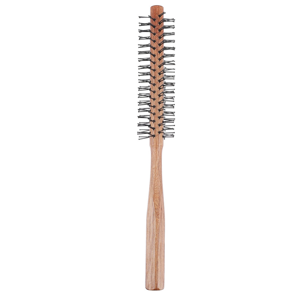 Wooden Round Hair Brush for Blow Drying and Curling