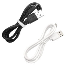 Micro USB töltőkábel, 2A gyorstöltés, fekete-fehér