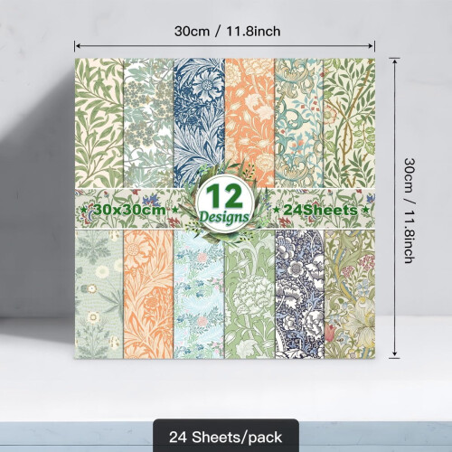 Christmas scrapbook paper 12x12 inches 24 sheets 2