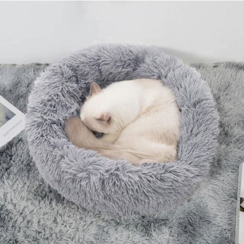 Cat and Dog Bed Gray Sleeping Place 2