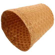 Poubelle de cuisine en bambou marron (1 lot)