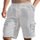 Herre cargoshorts i bomull-linblanding S-3XL 1