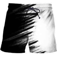 Pantalones cortos de playa para hombre, transpirables, con estampado degradado (1 par)