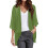 Effen oversized damesvest met pofmouwen 1