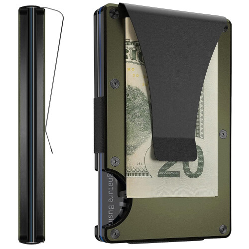 Notus metal wallet for men aluminum slim RFID-blocking card