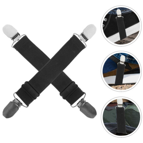 Motorcycle Boot Clips Adjustable Elastic Pant Keeper 2 pcs