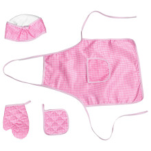 Delantal de cocina rosa para niñas WORGEOUS, talla infantil