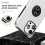 iPhone 16 Pro case with ring holder and kickstand silver 3