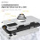 iPhone 16 Pro case with ring holder and kickstand silver 4