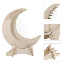 Handheld Wood Harp 7-String Portable Learning Harp