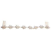 Accesorios para el cabello de la novia Tocado de boda dorado