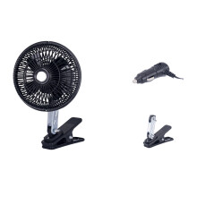 Ventilateur de voiture oscillant à vitesse réglable 12 V avec double fixation