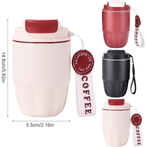 Coffee Thermos Stainless Steel 320ml Black 1