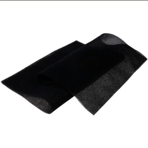 Activated carbon filter for kitchen hood 500x400x3mm black 1