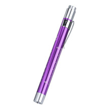 LED-Stifttaschenlampe aus Aluminiumlegierung, weiß-gelb, 1 Stück