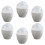 Microwave Egg Steamer Cup Portable Poacher 6 pcs White 4