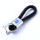 Volvo key ring woven leather black one size 4