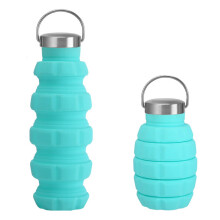 Wzzjkit faltbare, auslaufsichere Wasserflasche 500 ml