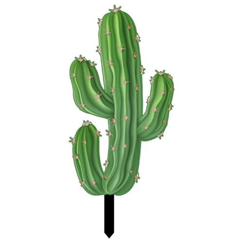 Cactus artificial para decoración de jardín exterior (1 pieza)
