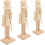 Blanco notenkrakerornamenten, kaki, set van 3 1