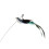 Cat toy on stick with suction cup black 4