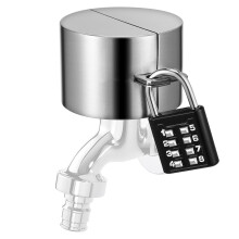 Capac de robinet exterior cu lacăt și încuietoare pentru robinet de apă, 1 set