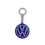 VW keychain emblem blue metal 2