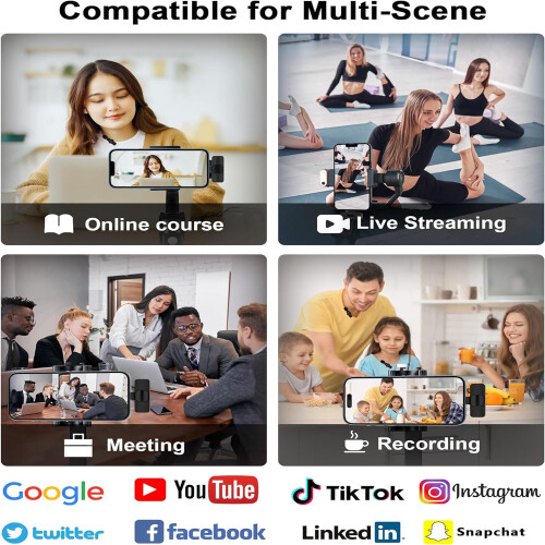 Wireless Lavalier Mic for iPhone iPad 2-Pack 1