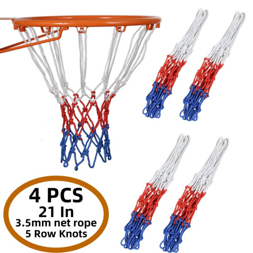 Basketball Net Replacement Heavy Duty 12-Loop 4-Pack