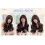 Brown wavy synthetic wig with bangs for women 6