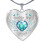 Collar con corazón y alas de ángel para padre e hija 1