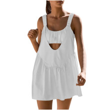 Damestennisjurk met ingebouwde short en bh