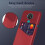 Bofink Nokia 7.2 case with card holder red 2