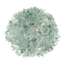 Gravier d'aquarium en pierre polie vert clair 100 g