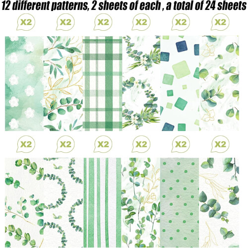 Christmas scrapbook paper 12x12 inches 24 sheets 2