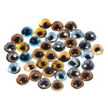Glasdockögon 10mm runda 40 stycken