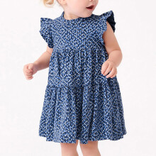Prinsessklänning Ärmlös Denim Småbarn Flicka7T