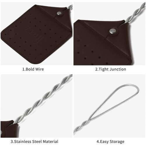 Leather Fly Swatter Rustic Design 2-Pack 17.5 Inch 1