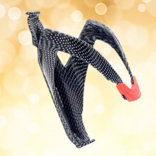 Road Bike Water Bottle Holder Carbon Fiber Texture 2 pcs
