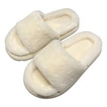 Pantufas femininas de espuma viscoelástica com forro de pelúcia macia, tamanhos 7,5 a 8,5.