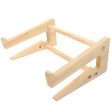 Laptopständer aus Holz, Khaki, tragbar, 1 Stück
