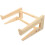Laptopstativ i tre, khaki, bærbart, 1 stk. 1
