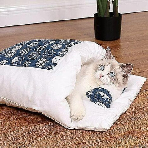 Cat Litter Box Closed with Removable Washable Blanket Dark 2