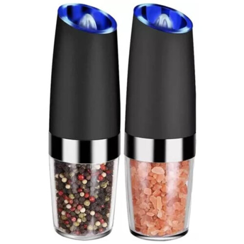 Electric Salt and Pepper Mills Black 2-pack 1