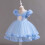 Mädchen Tüll-Prinzessinnenkleid Kurzarm Mesh Schleife Größe 6