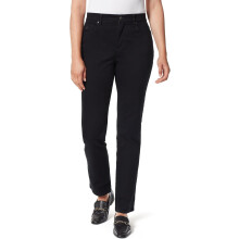 Calça jeans feminina de cintura alta e corte reto Amanda, tamanho 30 polegadas (regular).