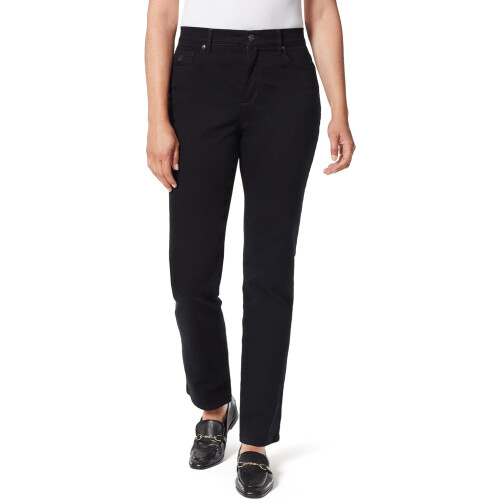 Calça jeans feminina de cintura alta e corte reto Amanda, tamanho 30 polegadas (regular).